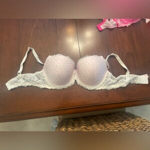 Victoria’s Secret dream angels lined Demi bra cream, pink and black